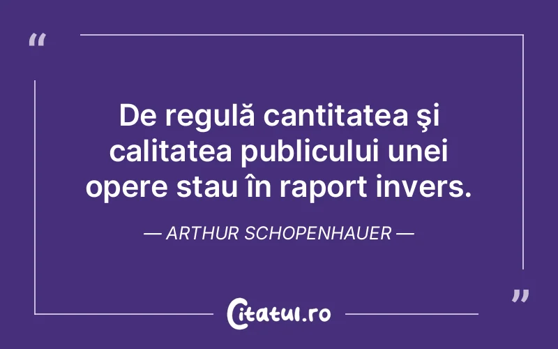 Citat Arthur Schopenhauer - citate viata