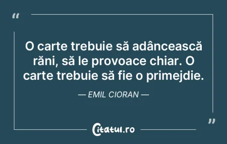 Nu dispreţuim primejdia decât atunci c...