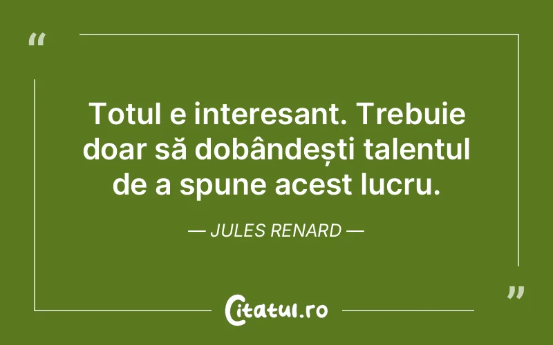 Citat Jules Renard - citate viata