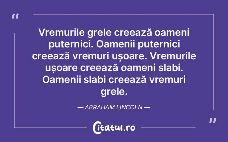 Citat Abraham Lincoln - citate viata