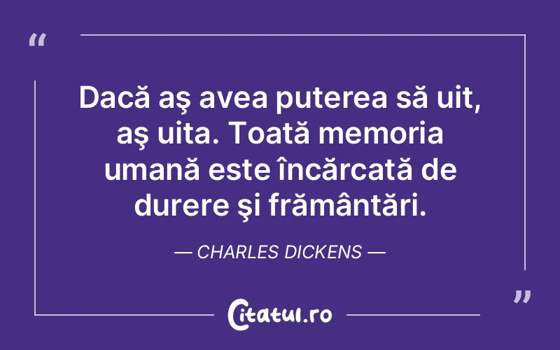 Citat Charles Dickens - citate viata