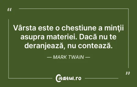 Vârsta poate fi păcalită numai la vâ... Vârsta poate fi păcalită numai la vâ...