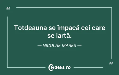 Iertarea trebuie să fie în adâncul in...