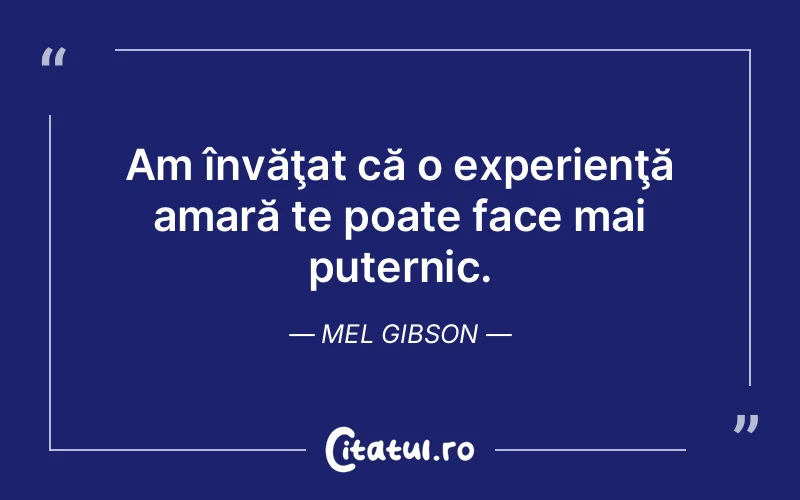 Citat Mel Gibson - citate viata