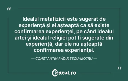 Experienţa omului e în raport direct c...