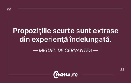 Prin exerciţiu şi prin experienţă te...