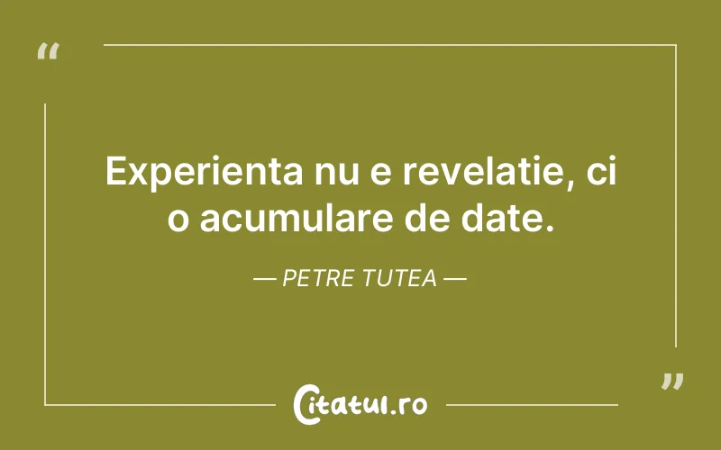 Citat Petre Tutea - citate viata